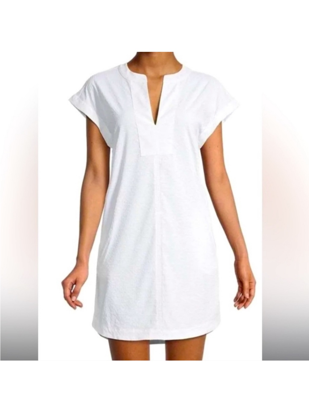 Nwt Vineyard Vines Womenâs Wicking Seersucker Margo Shirt Dress Size Large